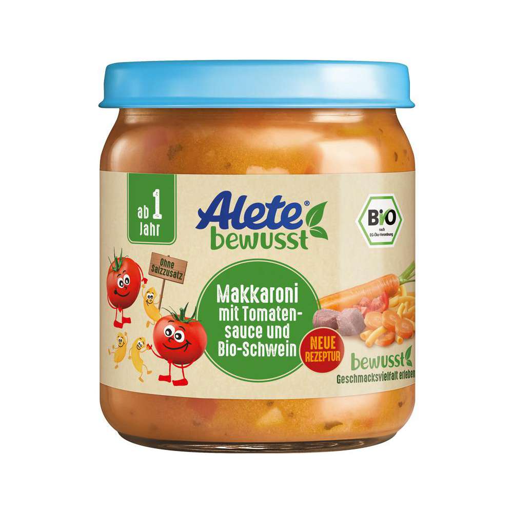 Produktabbildung Alete Babynahrung Menü, Makkaroni