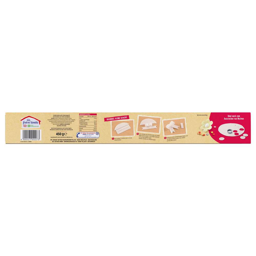 Produktabbildung Dr. Oetker Fondant-Decke, weiß