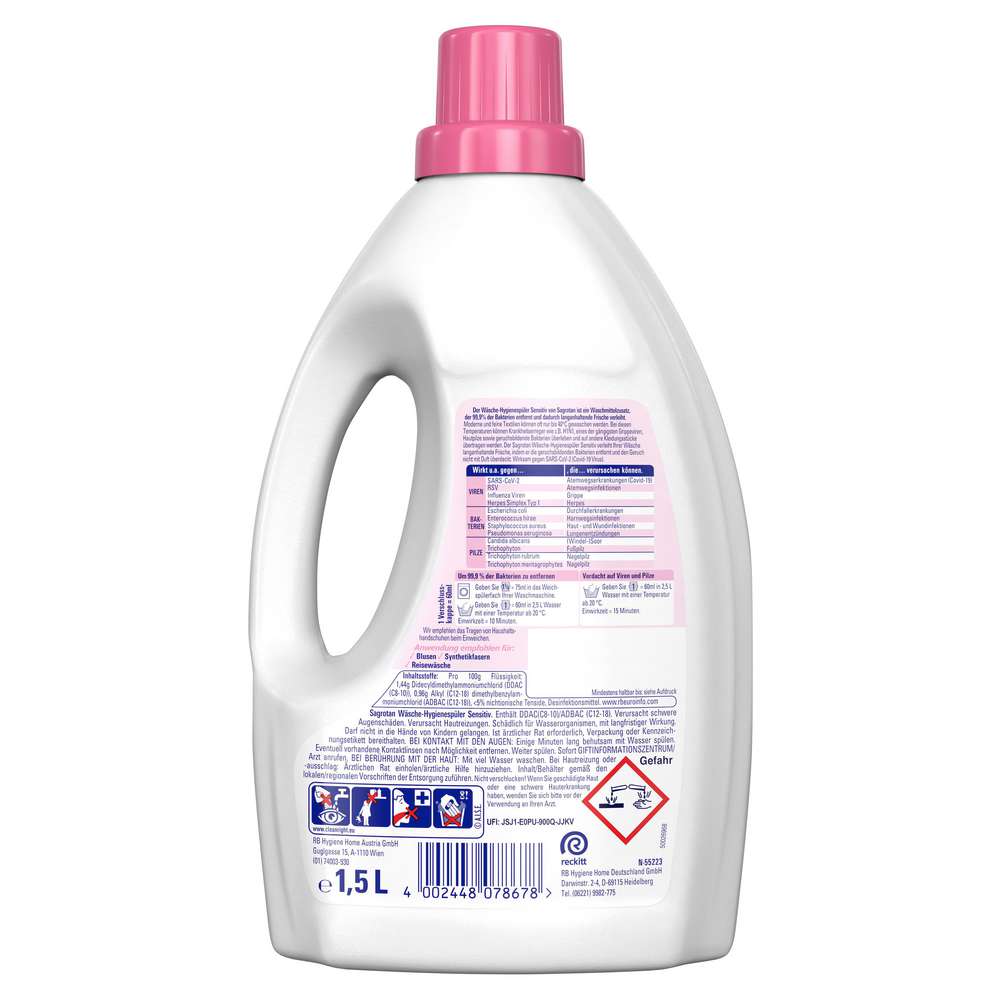 Produktabbildung Sagrotan Wäsche Hygienespüler, Sensitiv