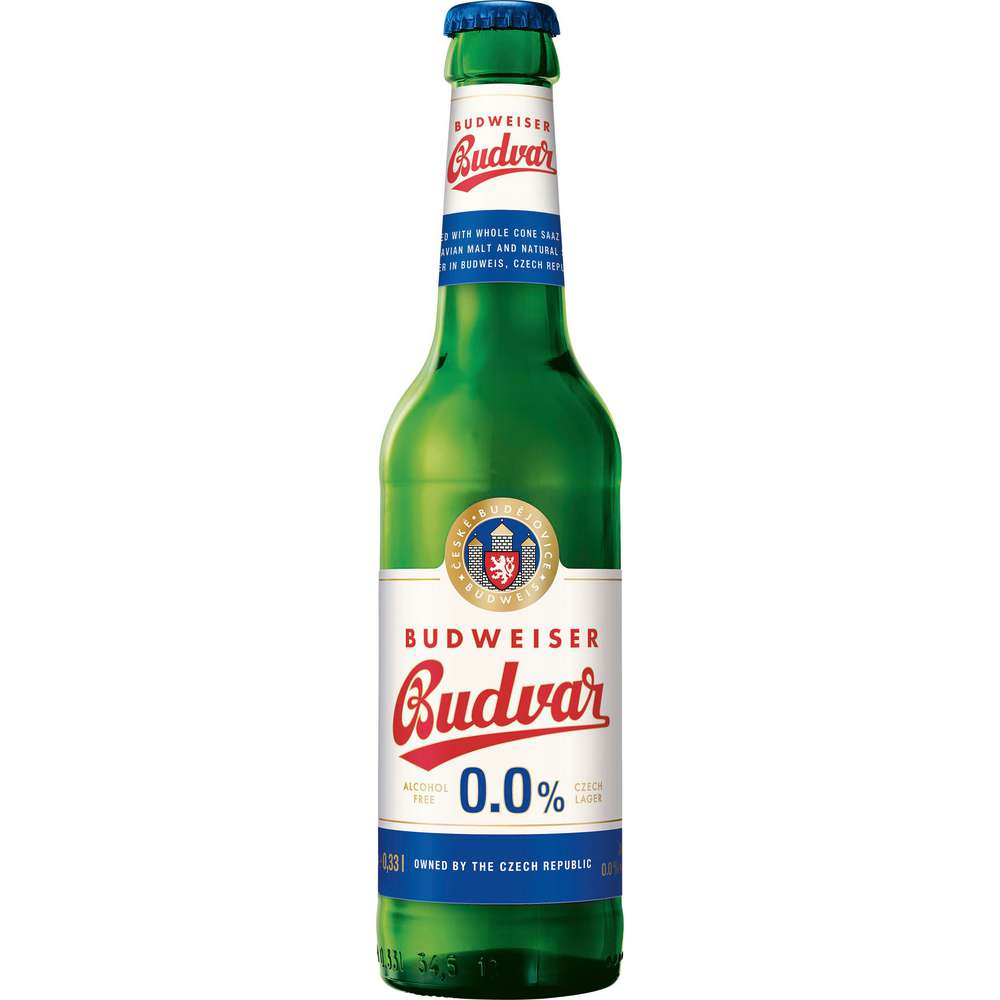 Produktabbildung Budweiser Budvar Lagerbier 0,0% alkoholfrei