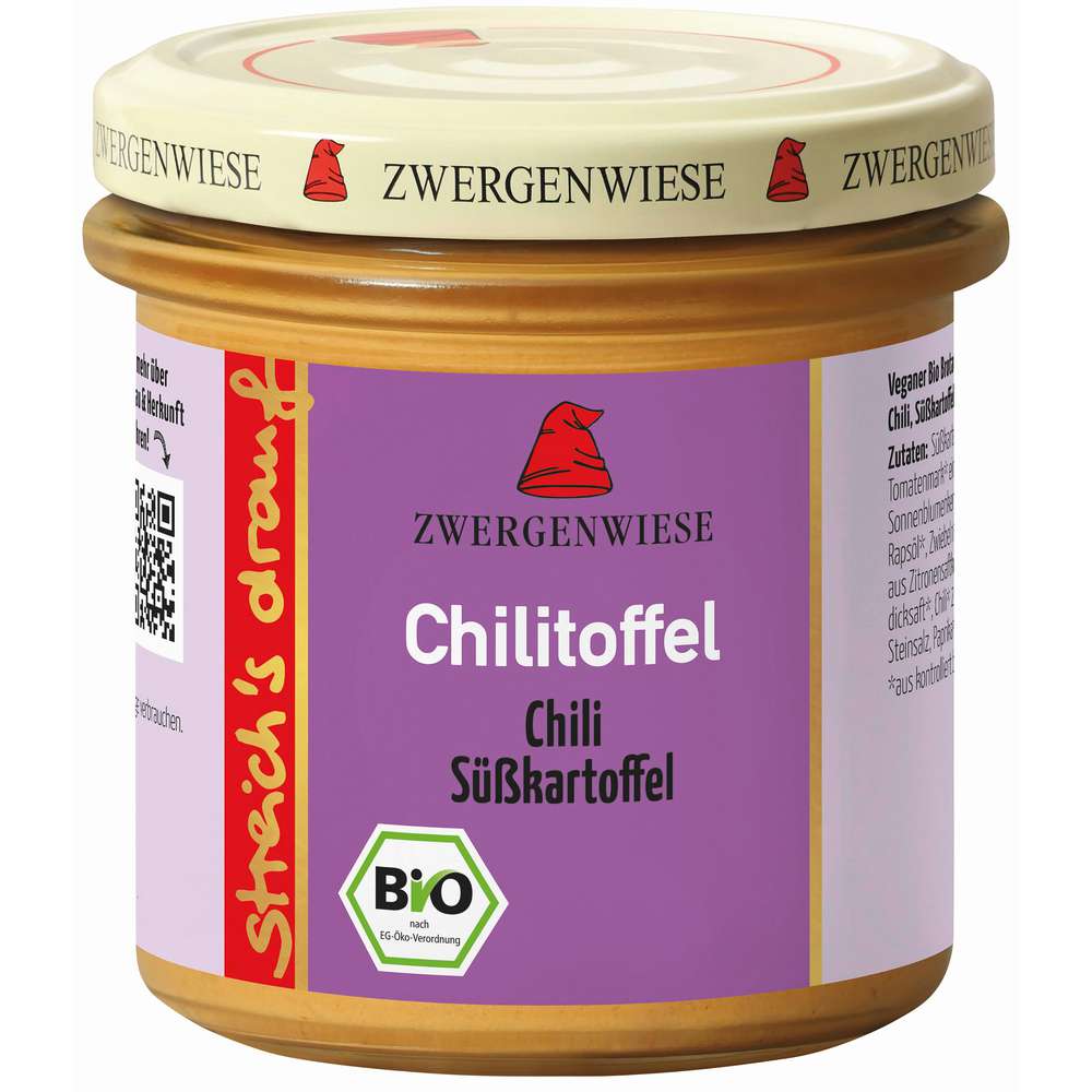 Produktabbildung Zwergenwiesen Bio Aufstrich Chilitoffel, Chili Süßkartoffel