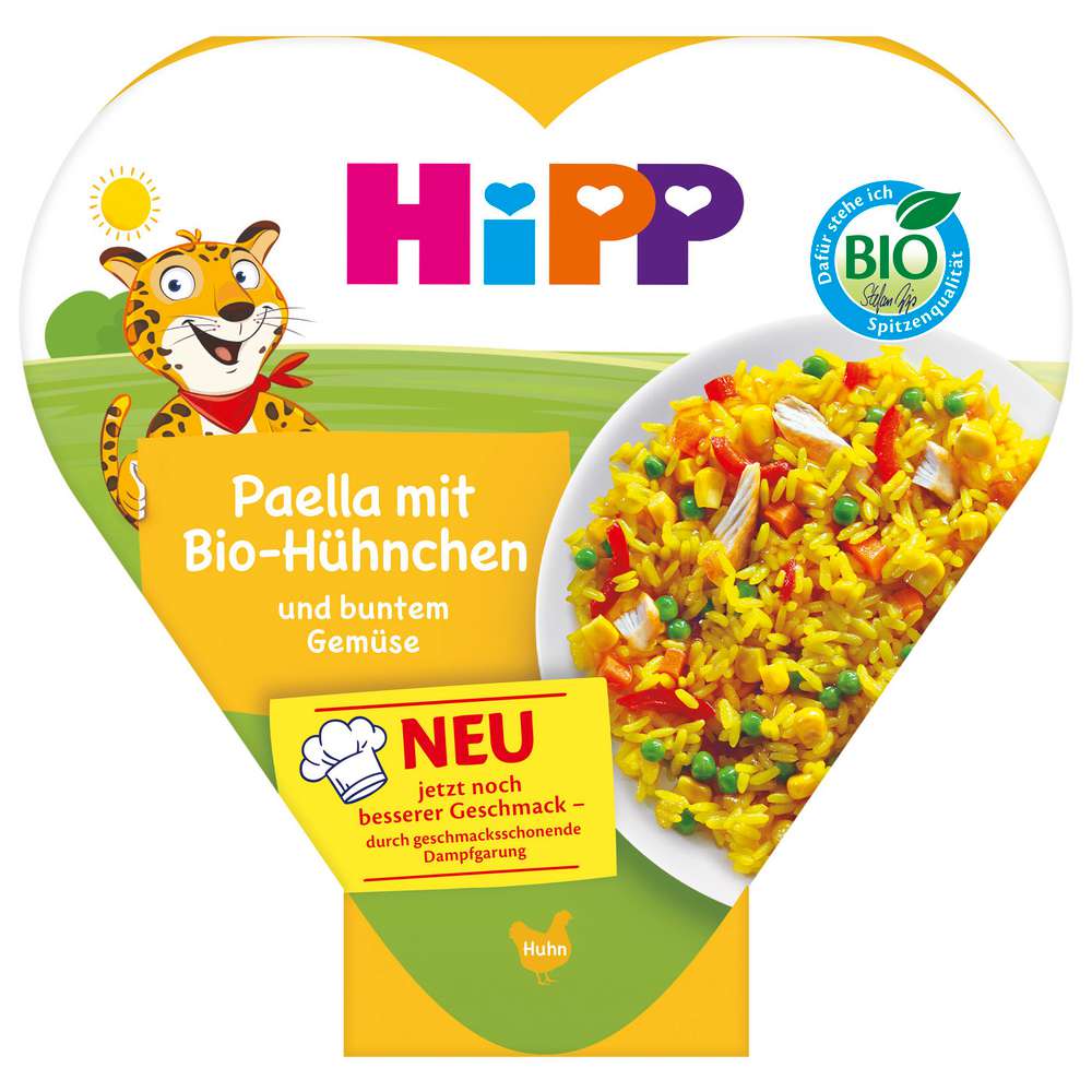 Produktabbildung Hipp Kinder Schalenmenü, Paella