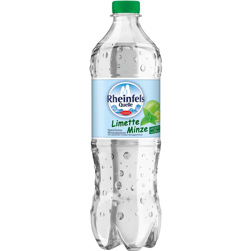 Produktabbildung Rheinfels Quelle Mineralwasser mit Geschmack, Limette/Minze