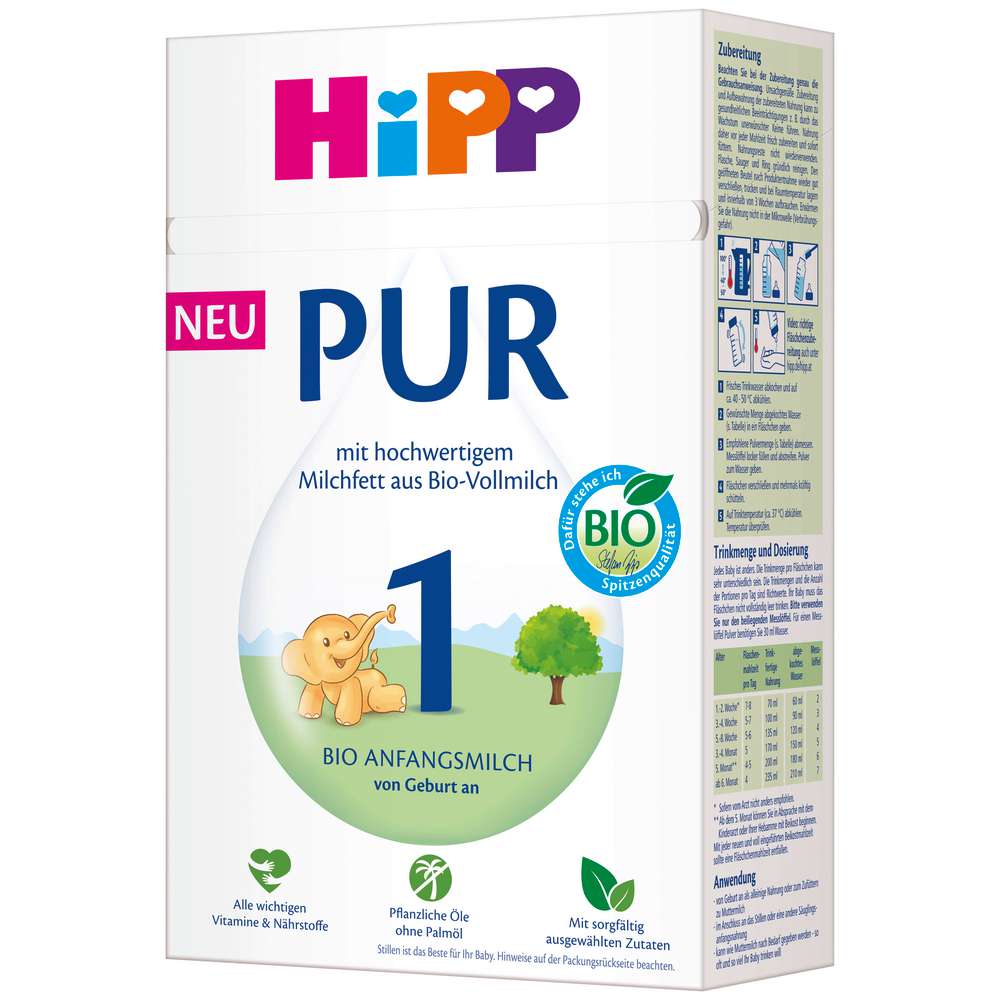 Produktabbildung Hipp 1 PUR Bio Anfangsmilch