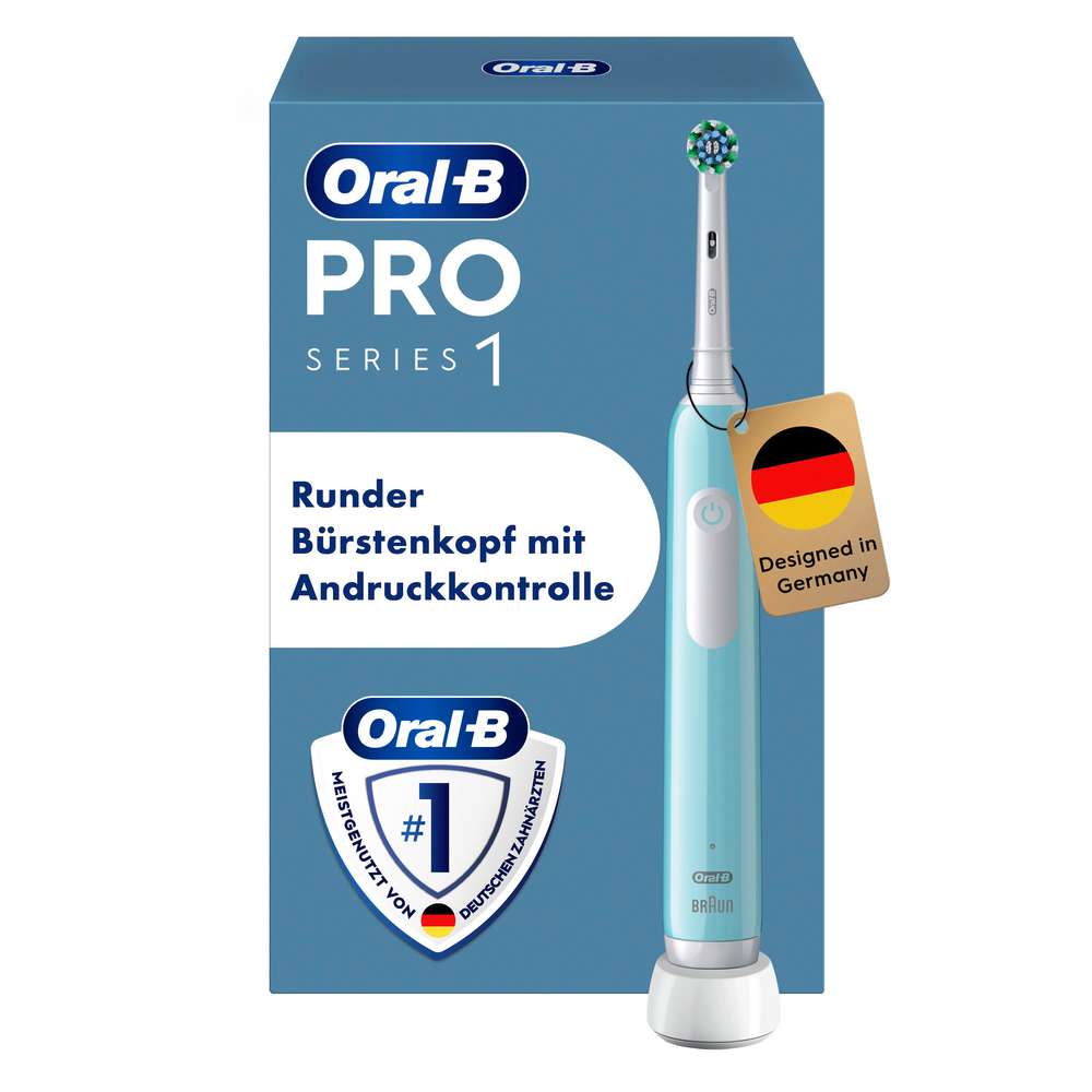 Produktabbildung Oral-B Elektrische Zahnbürste Pro 1, Caribbean Blue