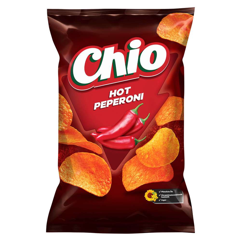 Produktabbildung Chio Chips, Hot Peperoni 