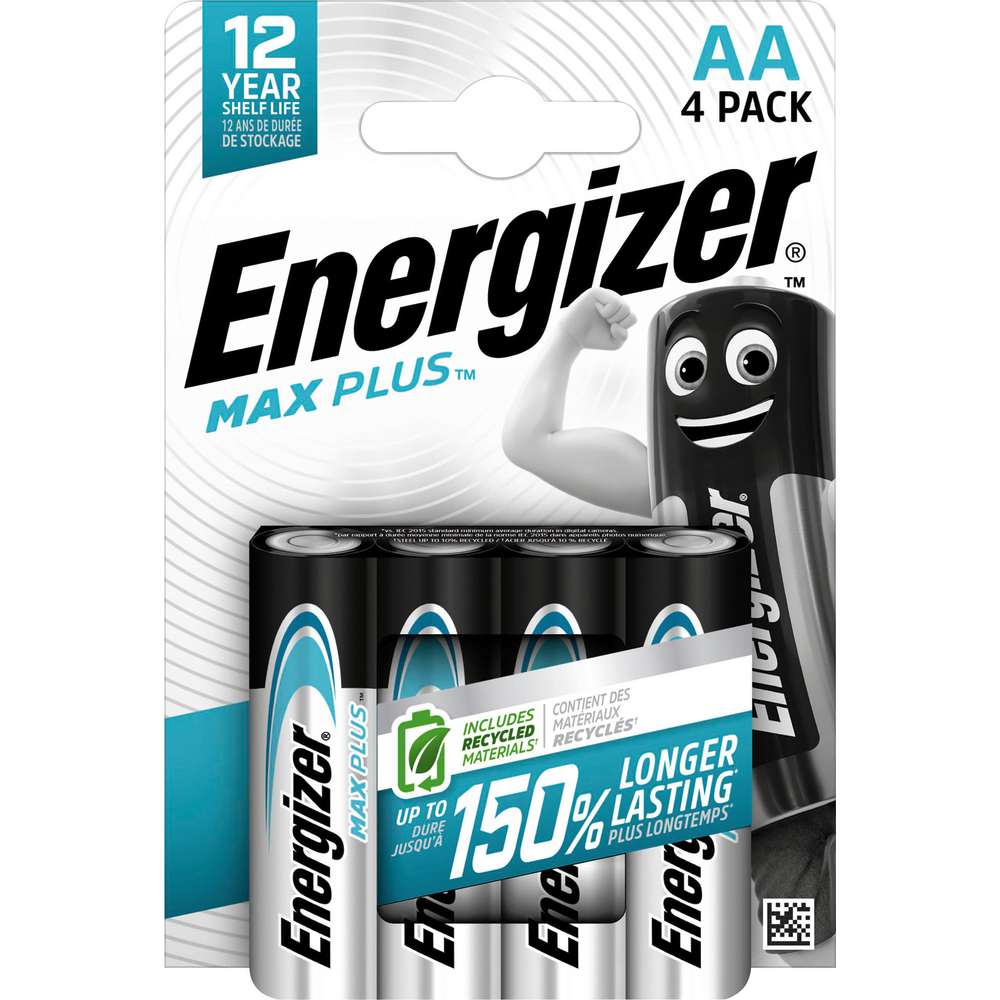 Produktabbildung Energizer Max Plus Mignon (AA) CHP4 9V