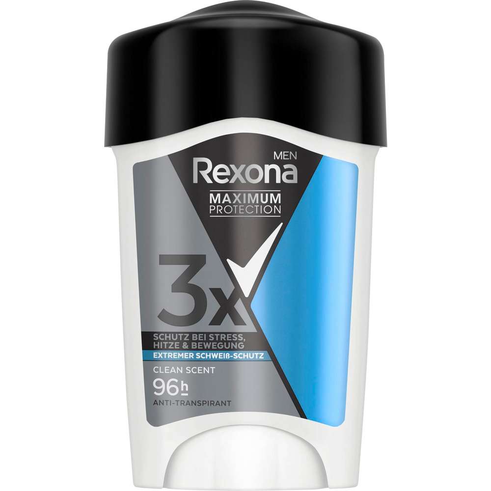 Produktabbildung Rexona Deocreme Men Maximum Protection Clean Scent