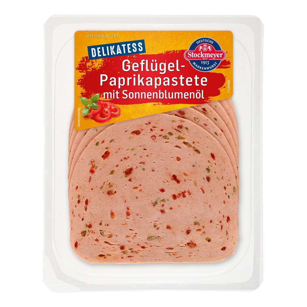 Produktabbildung Stockmeyer Geflügel-Paprikapastete