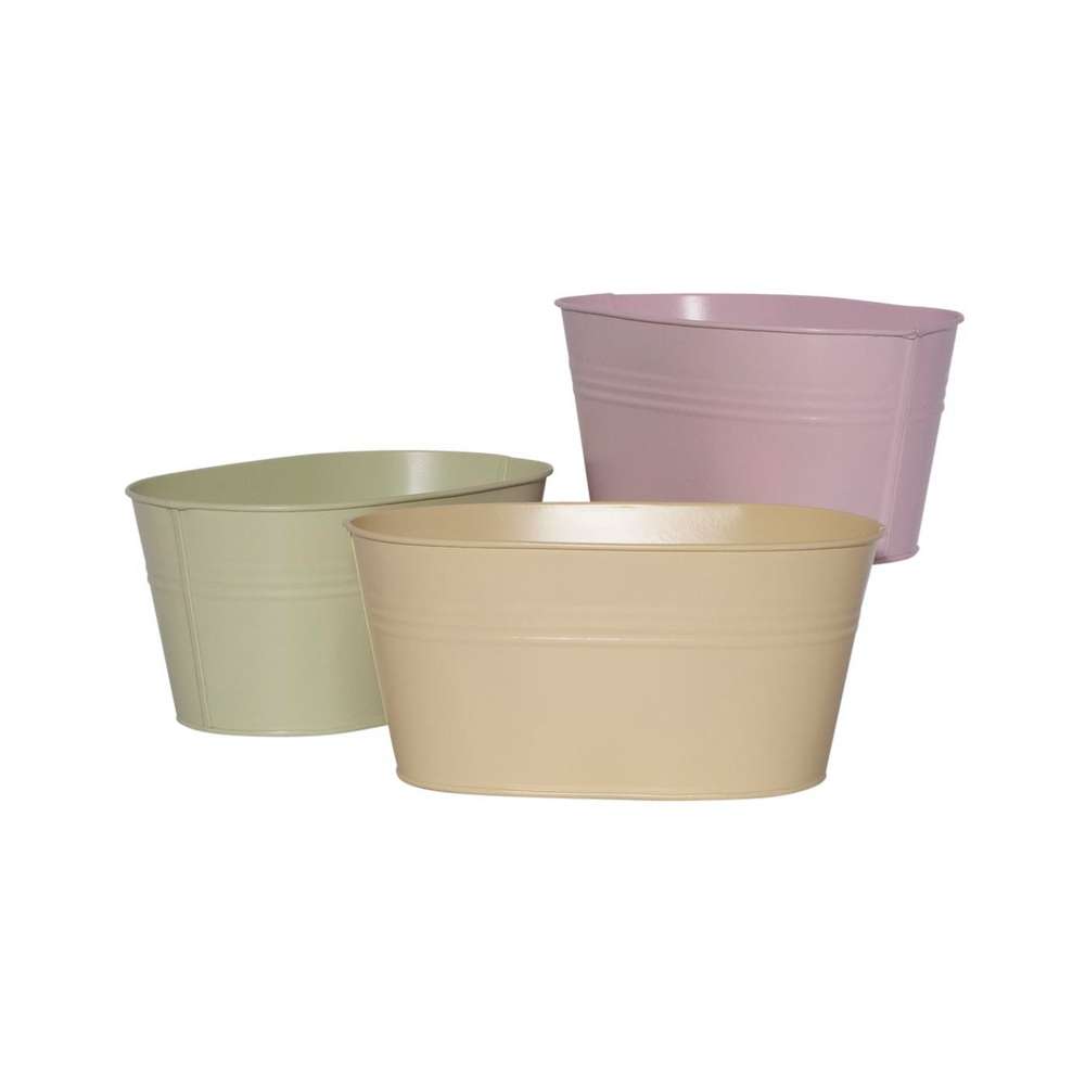 Produktabbildung keine Marke Zink-Topf, oval, verschiedene Farben