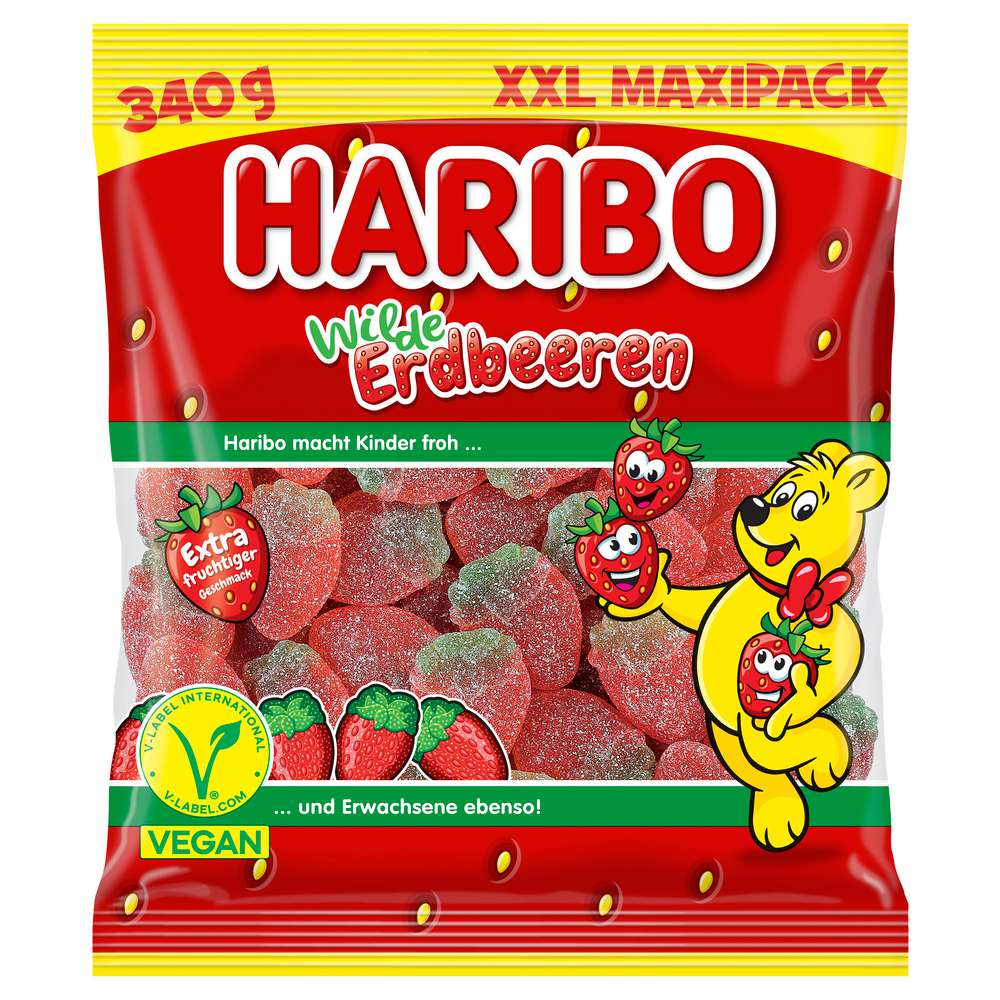 Produktabbildung Haribo Fruchtgummi Wilde Erdbeeren