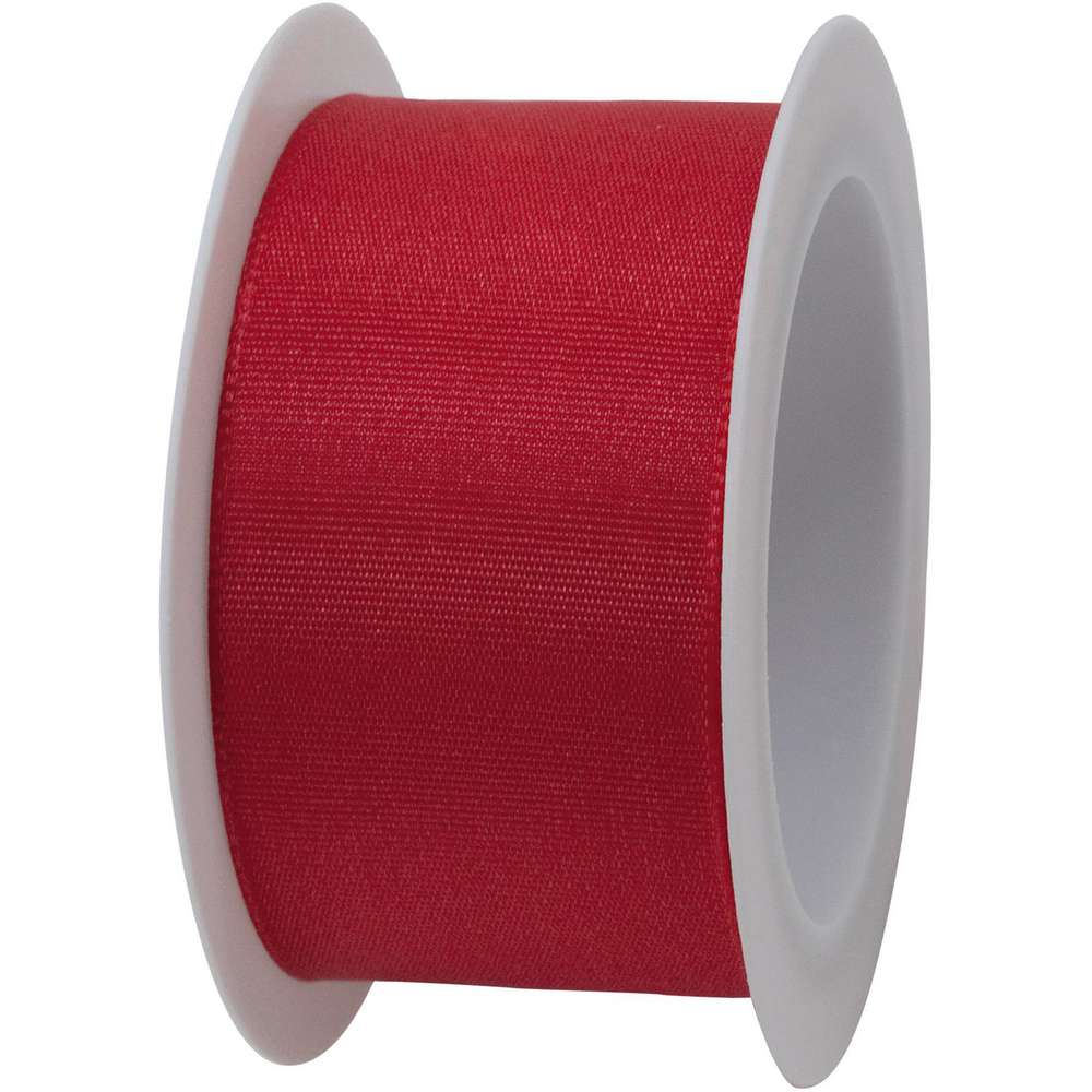 Produktabbildung Braun+Company Geschenkband mit Draht, rot 40 mmx2 m