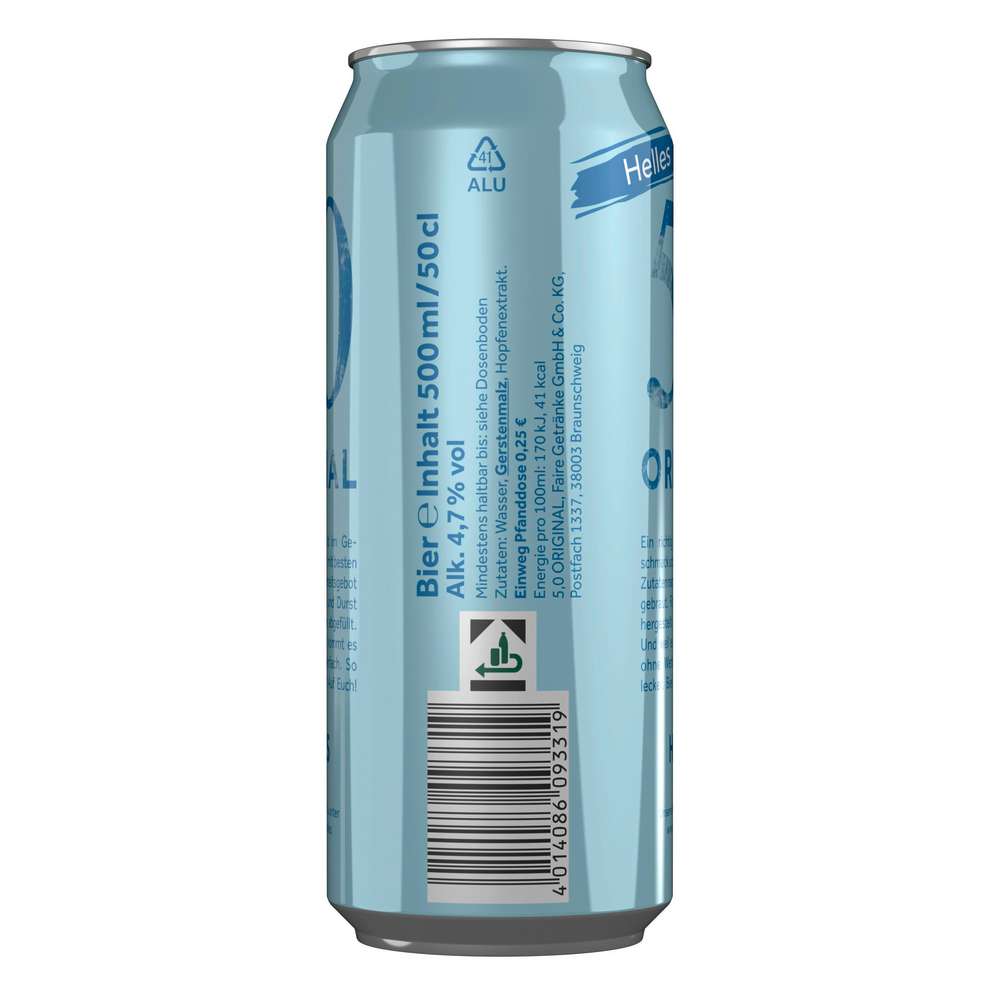 Produktabbildung Oettinger Original Helles Bier 5%
