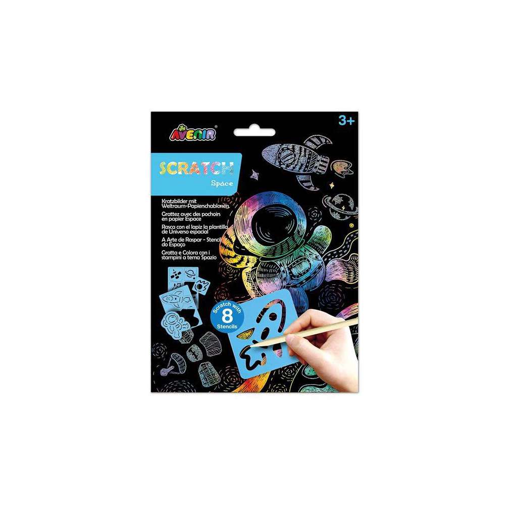 Produktabbildung Avenir Kratzbilder Schablonen, verschiedene Motive