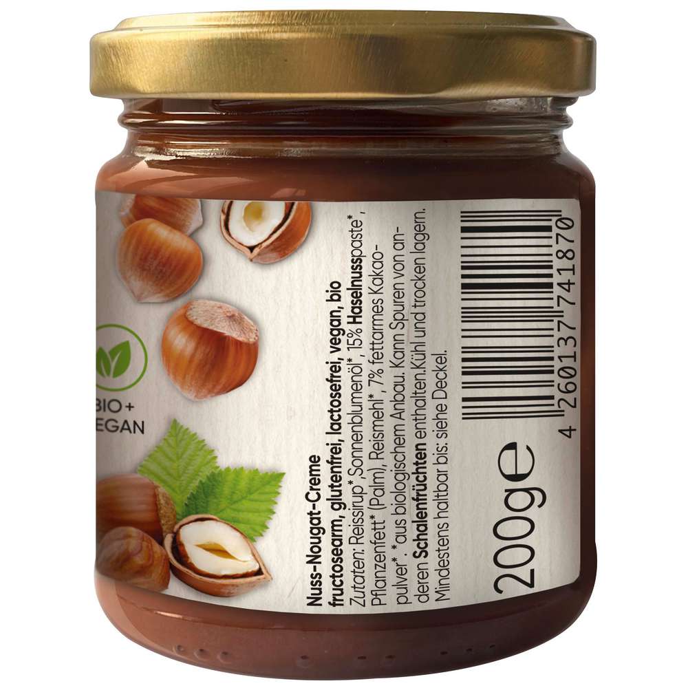Produktabbildung Frusano Bio Nuss-Nougat-Creme Vegan