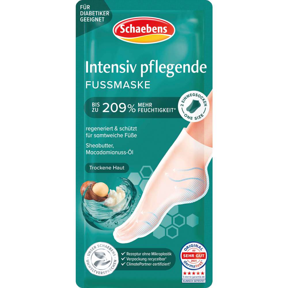 Produktabbildung Schaebens Intensiv pflegende Fußmaske