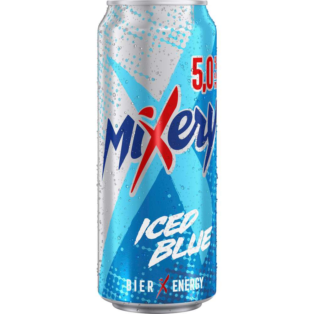 Produktabbildung Mixery Iced Blue Biermischgetränk, Bier + Guarana + X 5%