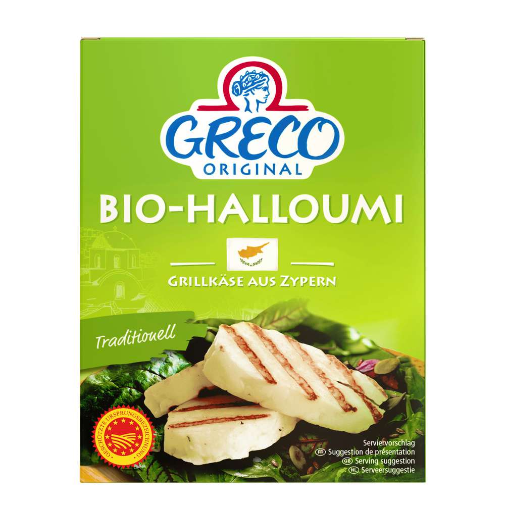Produktabbildung Greco BIO Halloumi Grillkäse