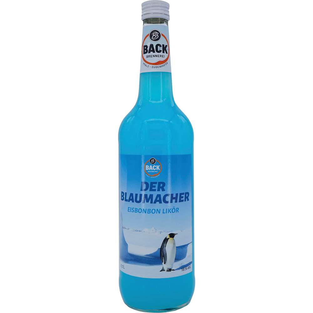Produktabbildung Back Eisbonbon Likör - Der Blaumacher 16%
