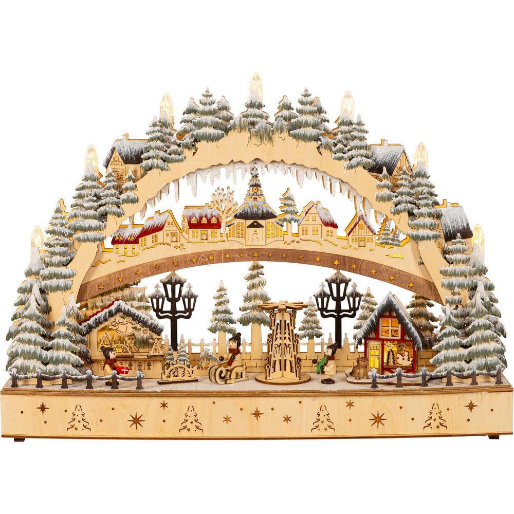 Produktabbildung Saico LED-Lichterbogen Weihnachtsmarkt