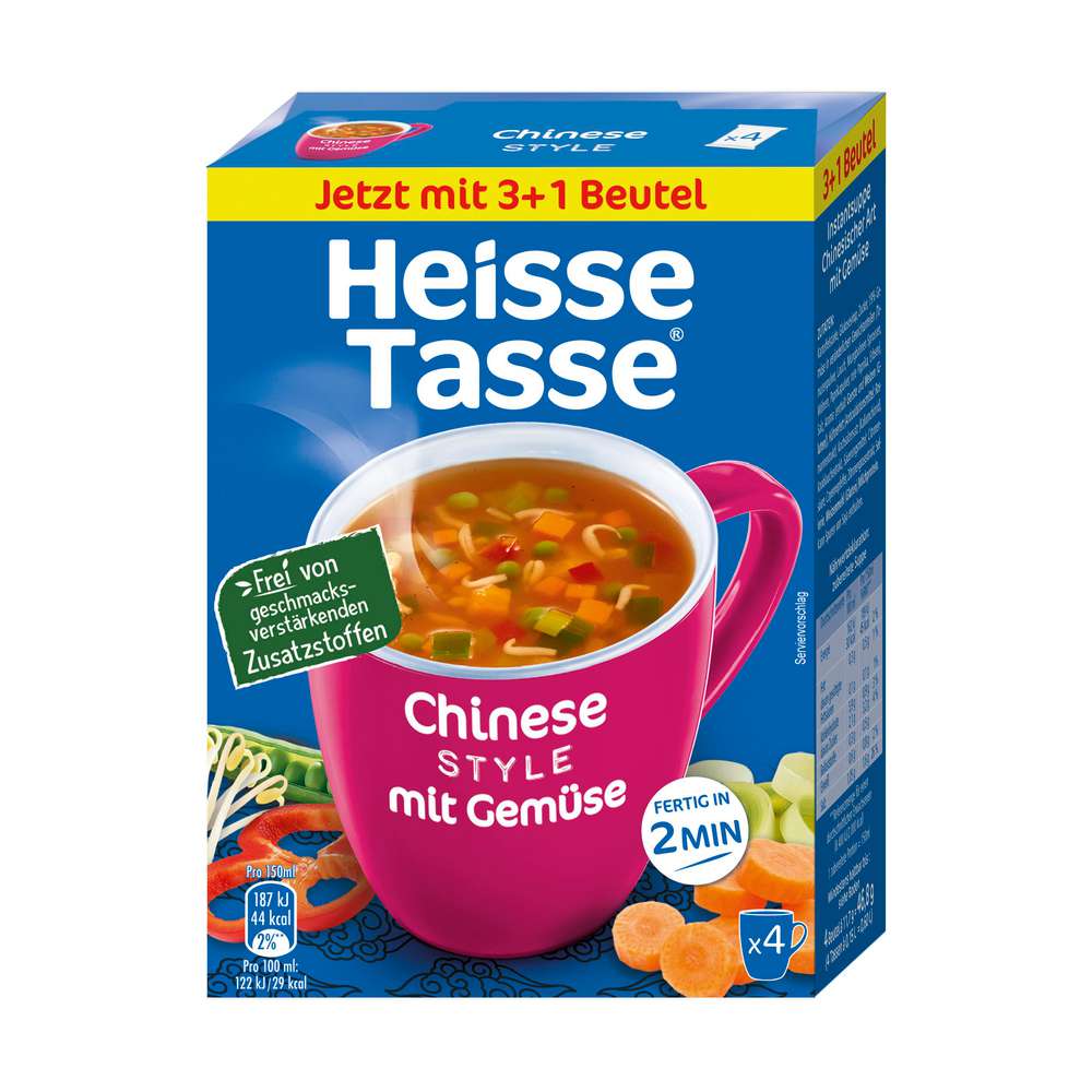 Produktabbildung Heisse Tasse Bechergericht Chinese Style, 4er