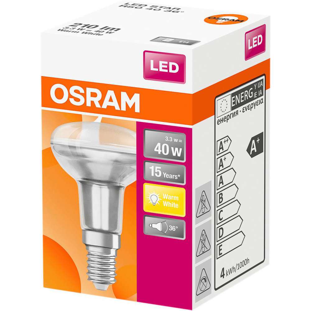 Produktabbildung Osram LED Glühbirne, E14, 3,3W