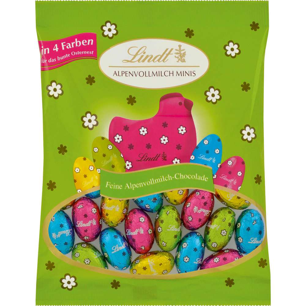 Produktabbildung Lindt Schoko-Ostereier, Mini Alpenmilch
