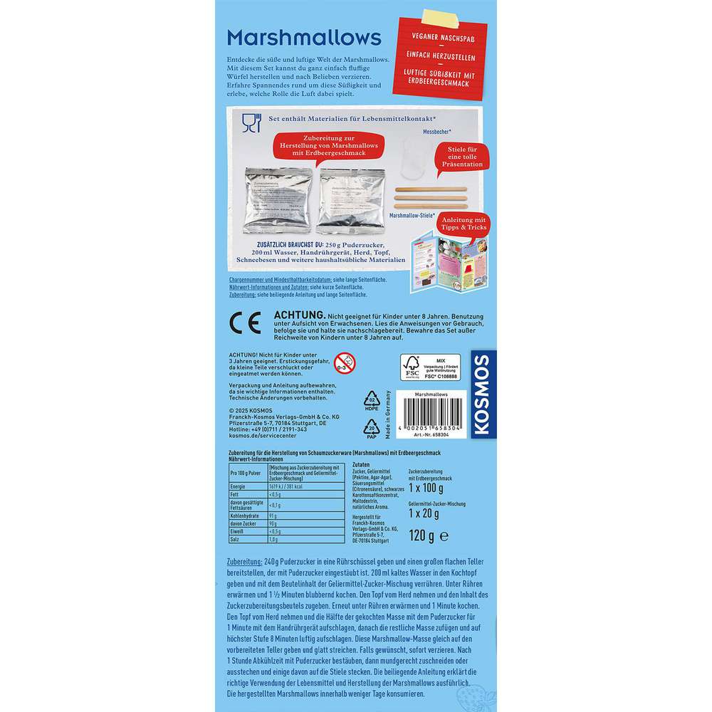 Produktabbildung Kosmos Mitbringexperiment, Marshmallows
