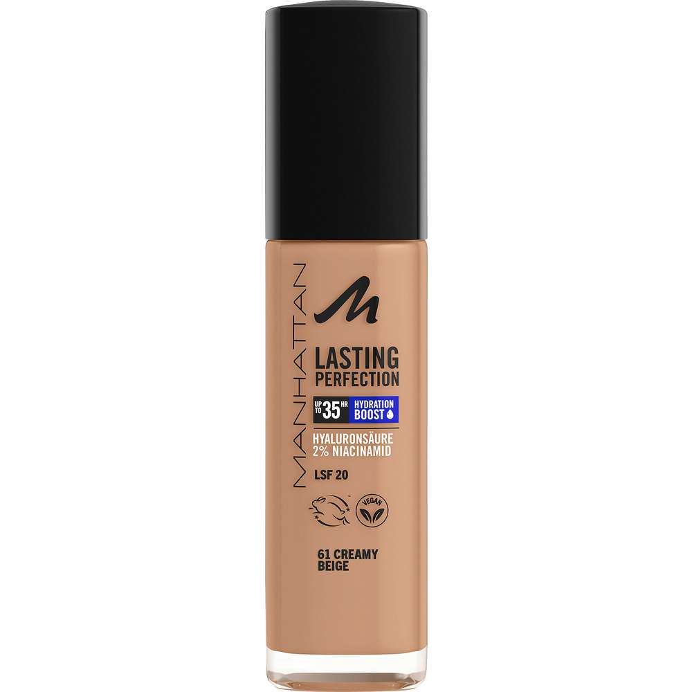 Produktabbildung Manhattan Foundation Lasting Perfection 61 Creamy Beige LSF 20