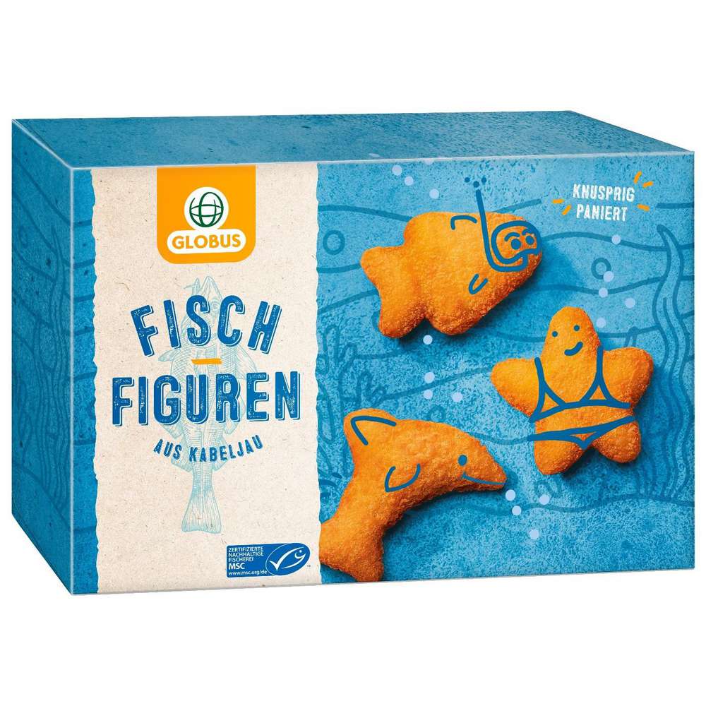 Produktabbildung GLOBUS Fischfiguren, tiefgekühlt