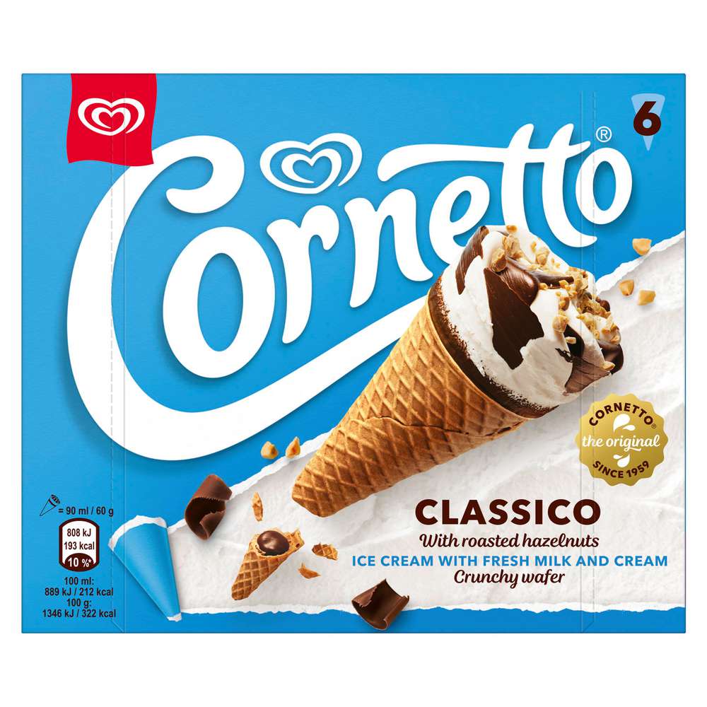 Produktabbildung Langnese Waffeleis, Cornetto Classico
