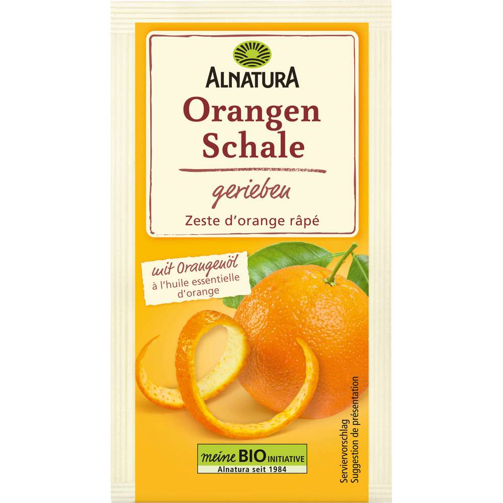 Produktabbildung Alnatura Bio Orangenschale, gerieben