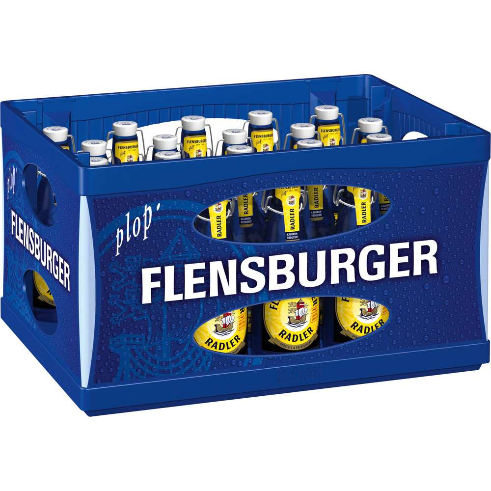 Produktabbildung Flensburger Biermischgetränk, Radler 2,4% (20x 0,330 Liter)
