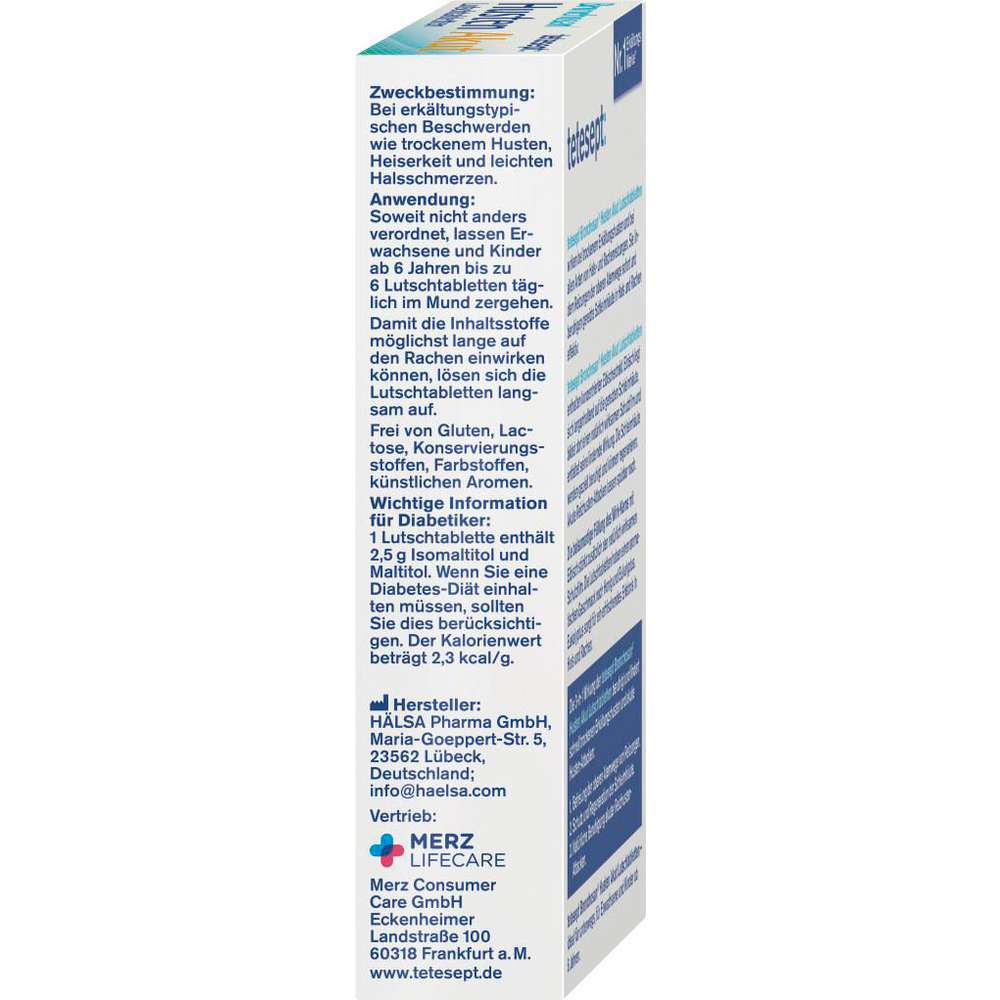 Produktabbildung tetesept Bronchosan Husten-Lutschtabletten