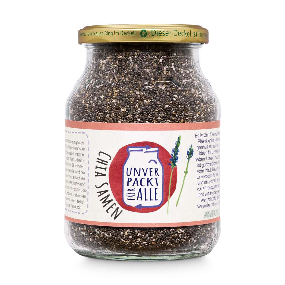 Produktabbildung Unverpackt für Alle Chia Samen, schwarz