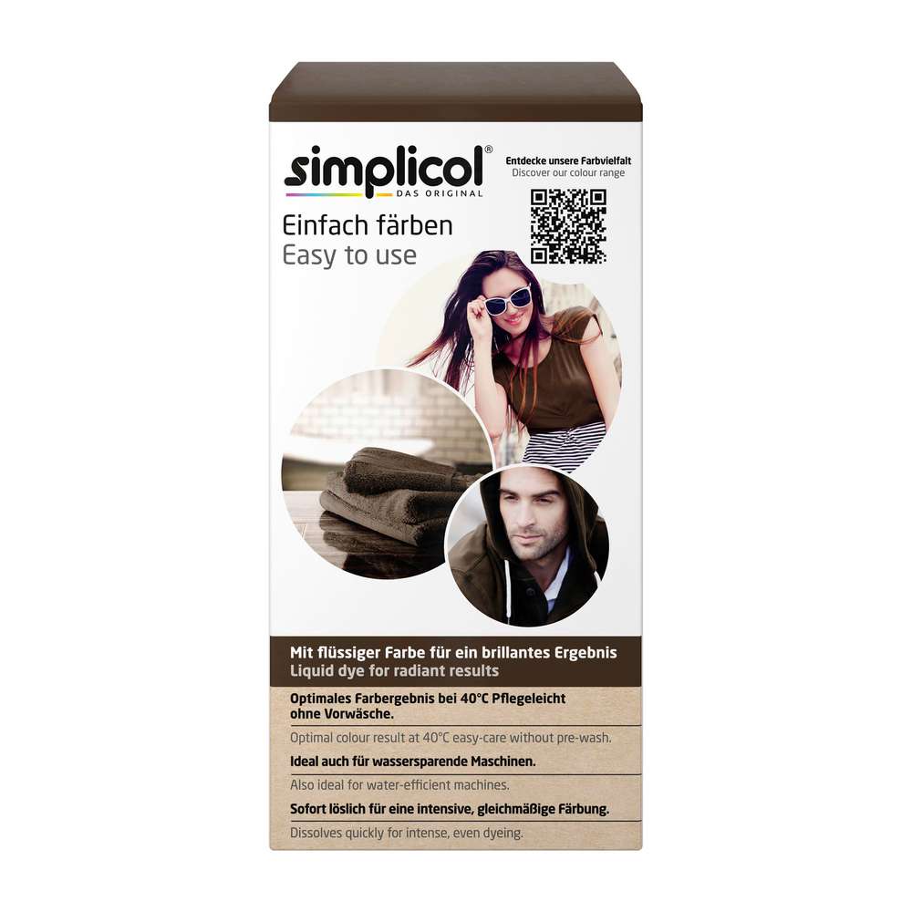 Produktabbildung simplicol Textilfarbe Intensiv, Espresso-Braun