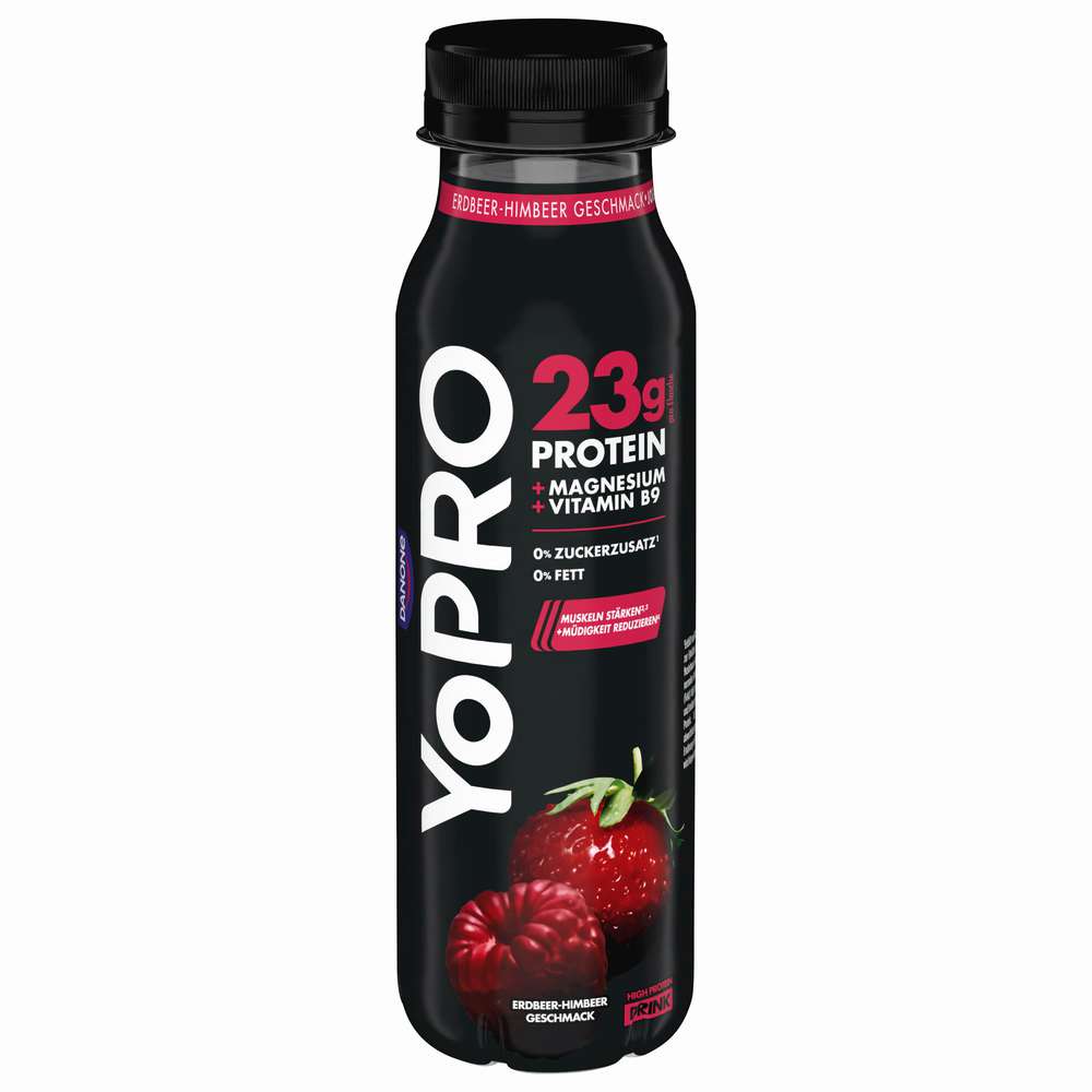 Produktabbildung Danone YoPRO Drink Erdbeer-Himbeer