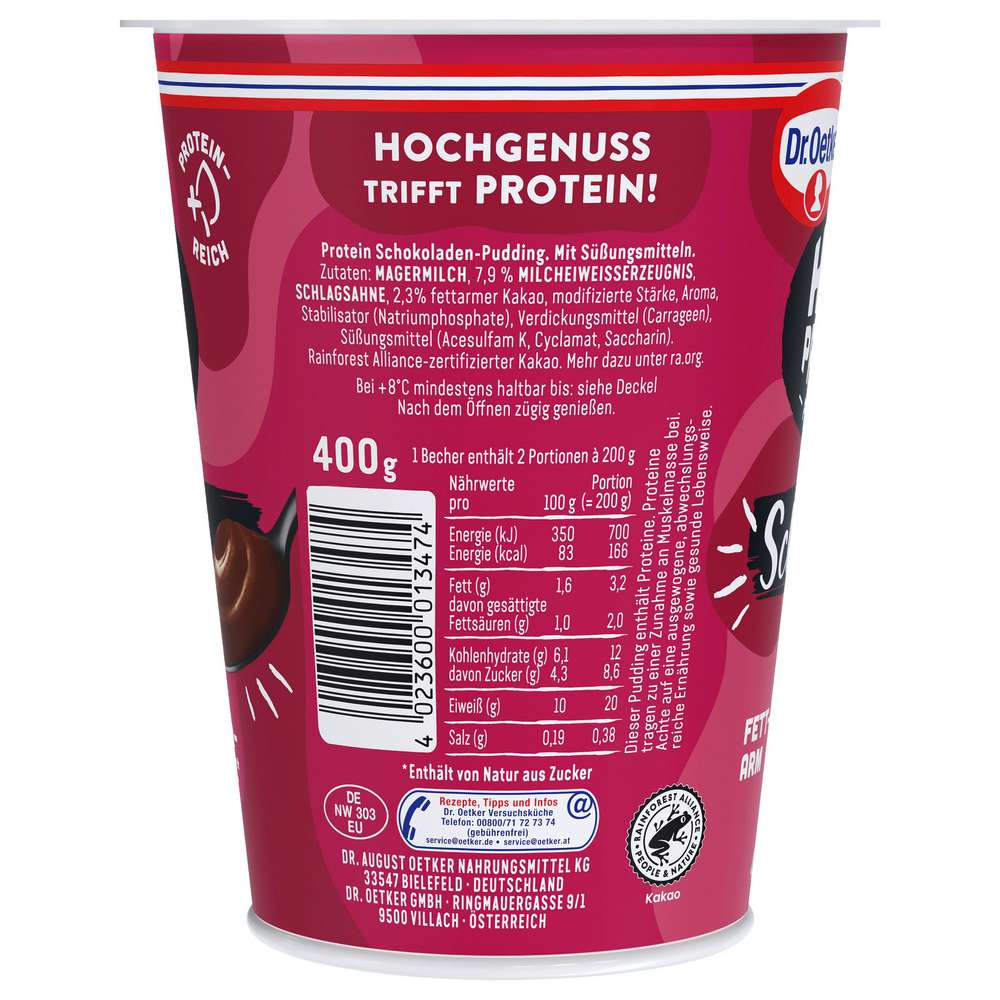 Produktabbildung Dr. Oetker High Protein Pudding, Schoko