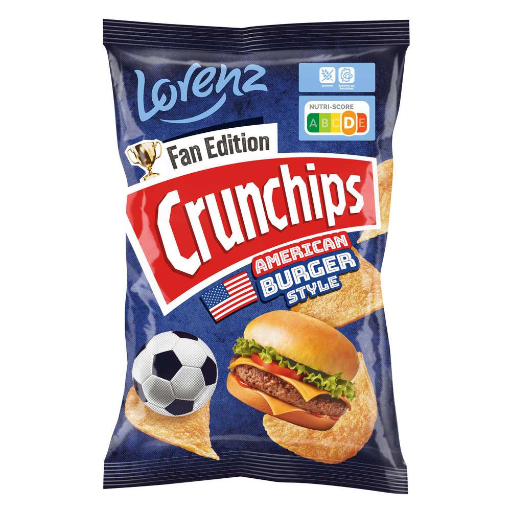 Produktabbildung Lorenz Crunchips Fan Edition, American Burger
