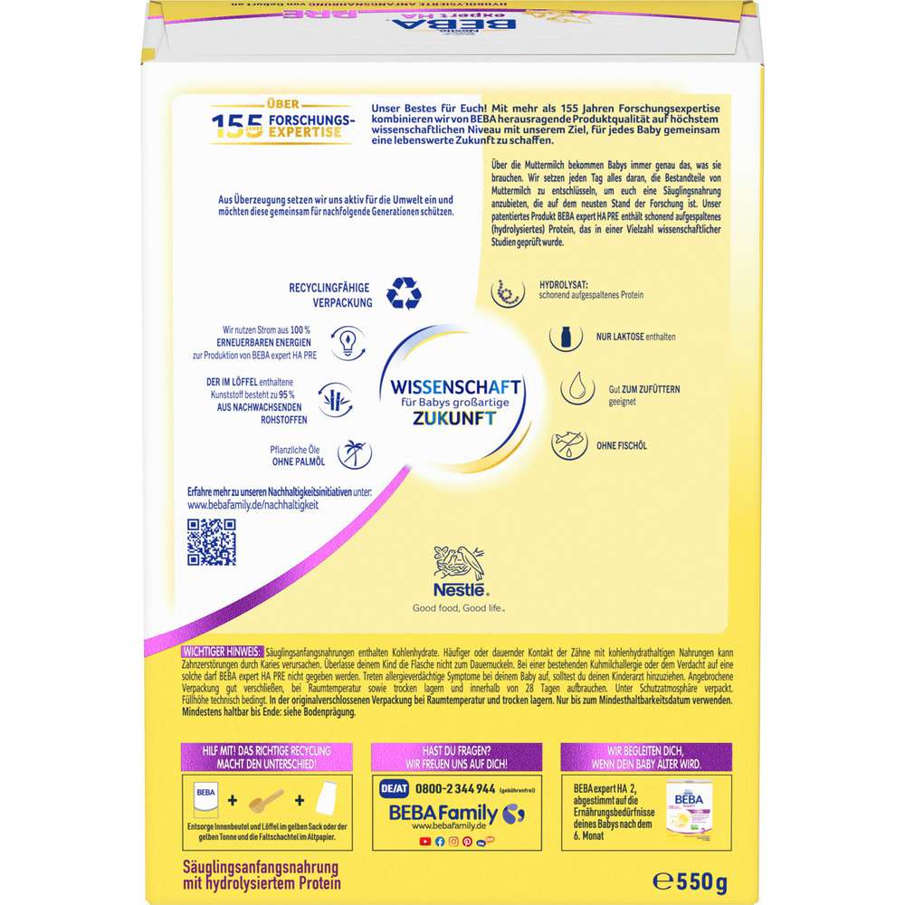 Produktabbildung Nestle Beba Expert HA Pre