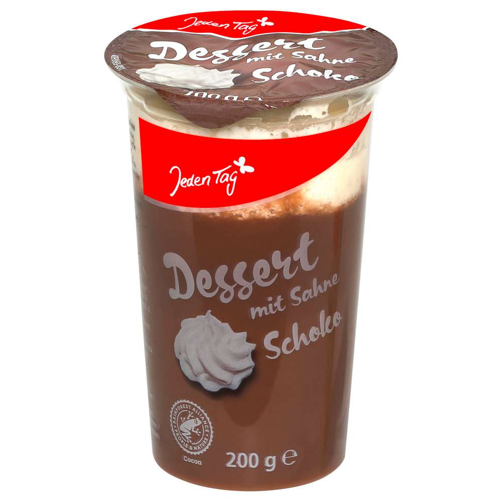Produktabbildung Jeden Tag Pudding mit Sahne, Schokolade