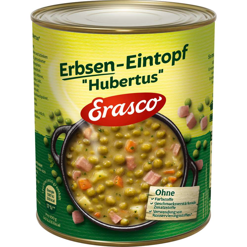 Produktabbildung Erasco Erbsen-Eintopf Hubertus