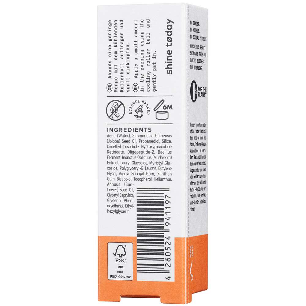 Produktabbildung No Cosmetics Retinoid Eye Roll-On shine tøday