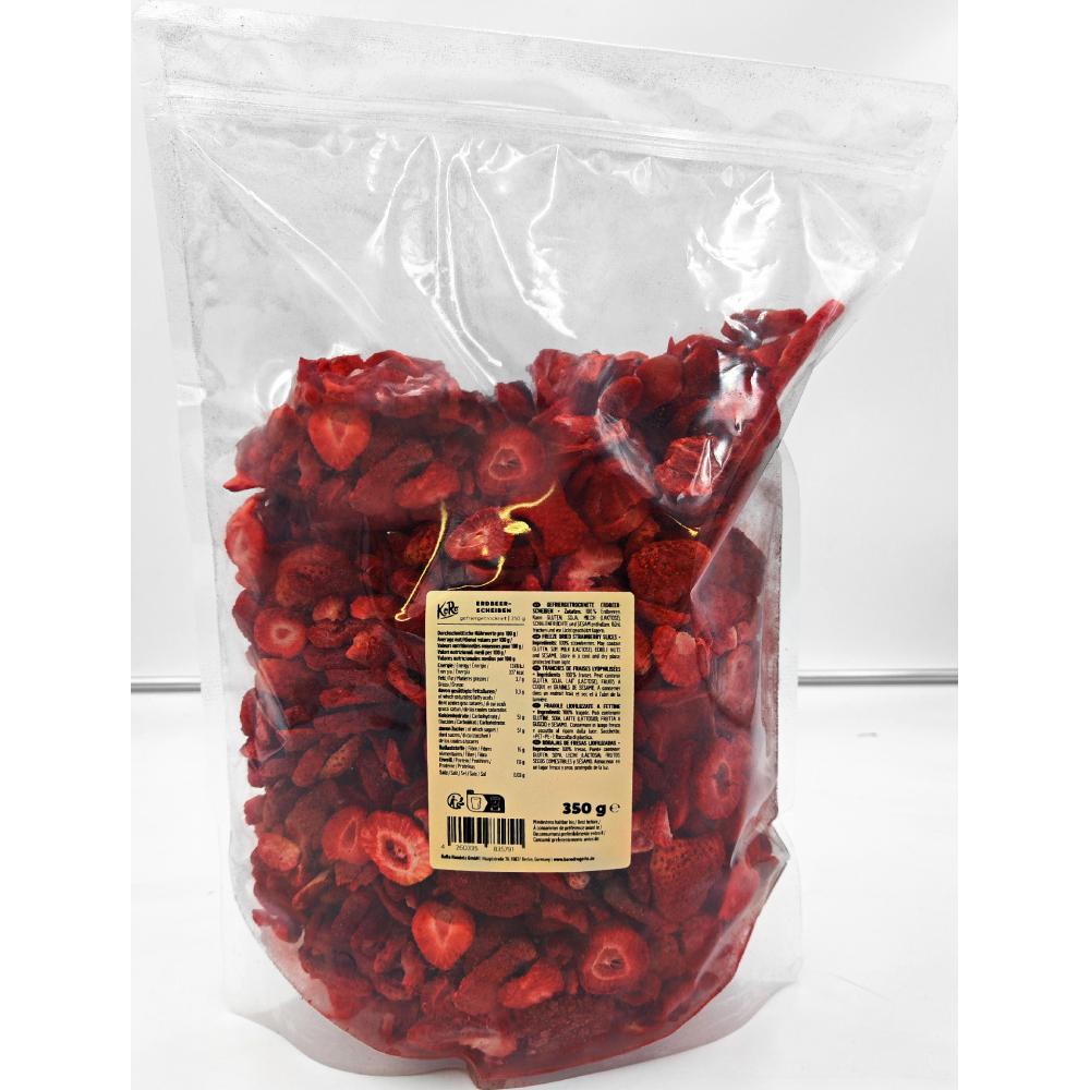 Produktabbildung keine Marke KoRo Bio Gefriergetrocknete Erdbeerscheiben, 350 g