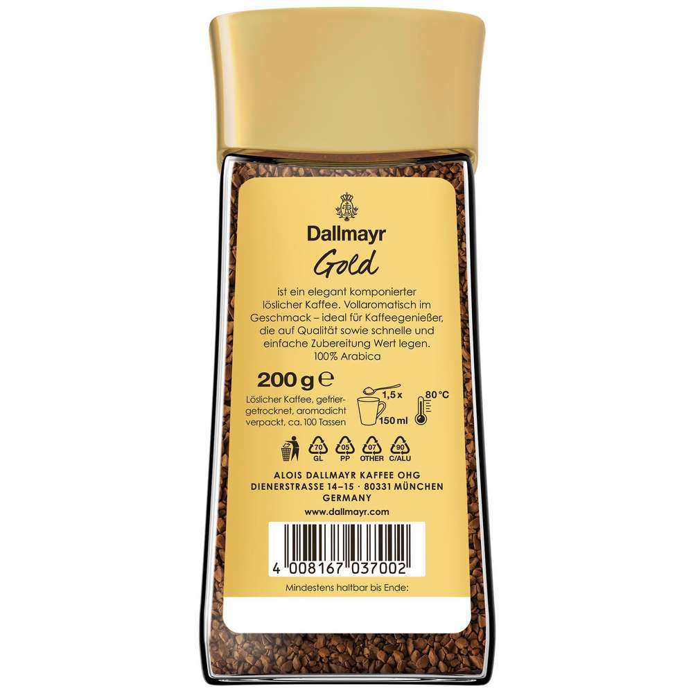 Produktabbildung Dallmayr Instant Kaffee Gold