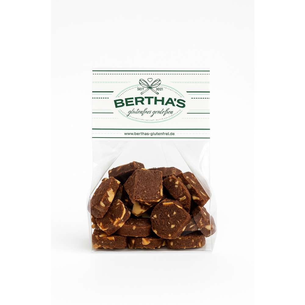 Produktabbildung Bertha's Schoko-Mandeltaler, Glutenfrei