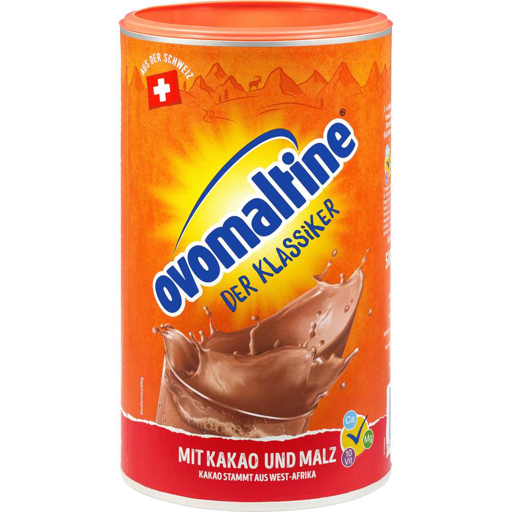 Produktabbildung Ovomaltine Getränkepulver mit Kakao und Malz