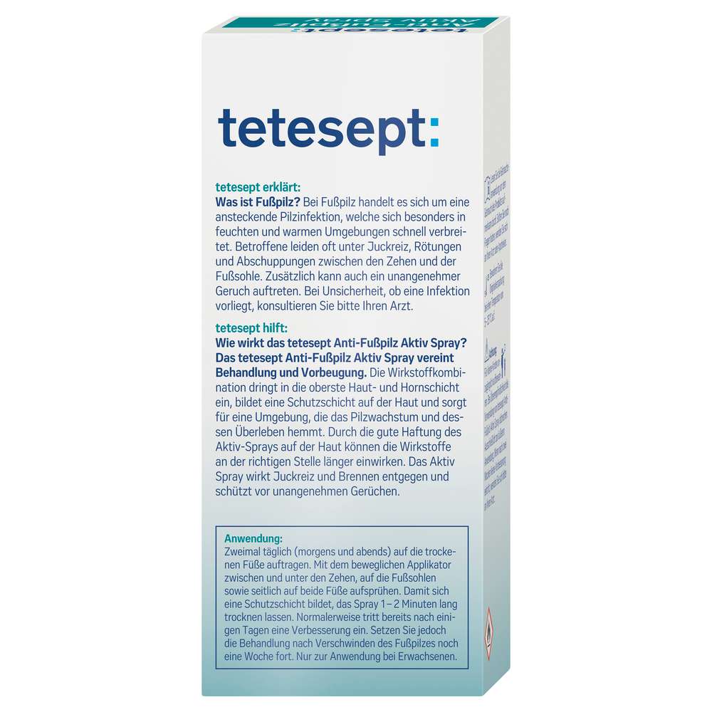Produktabbildung tetesept Anti-Fußpilz Aktiv Spray