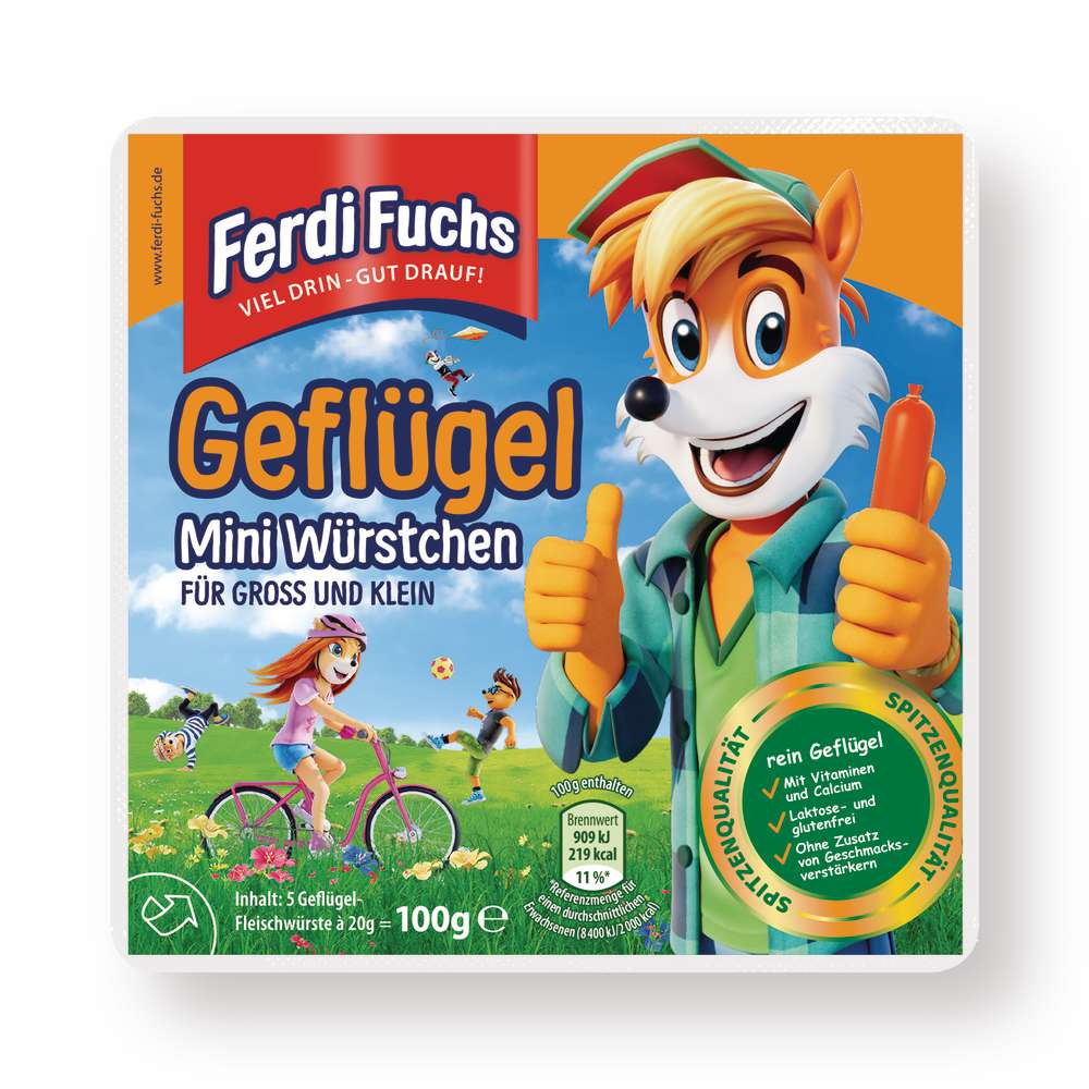 Produktabbildung Ferdi Fuchs Mini-Geflügelwürstchen