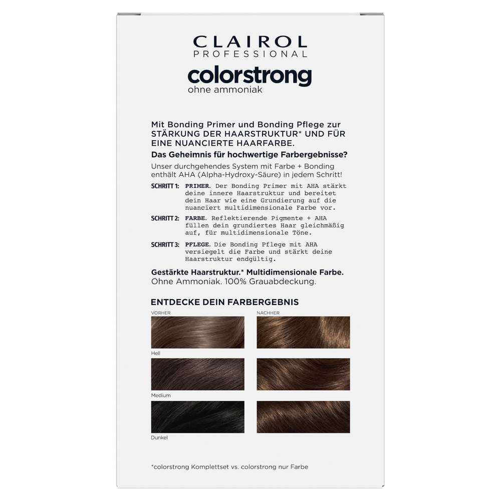 Produktabbildung Clairol Haarfarbe Colorstrong ohne Ammoniak, 5/3 Hell Goldbraun